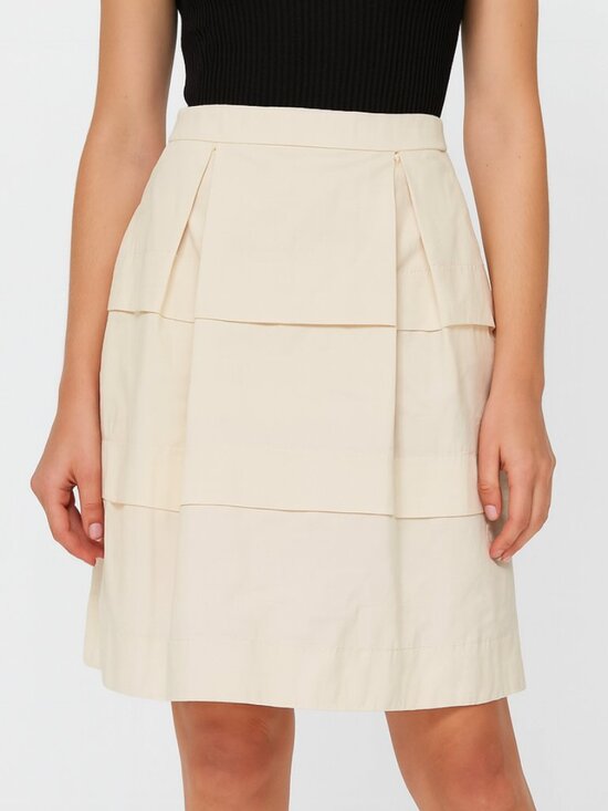J. Crew Dresses & Skirts - J.Crew Gateau Skirt Cotton Sateen in a champagne Size 6